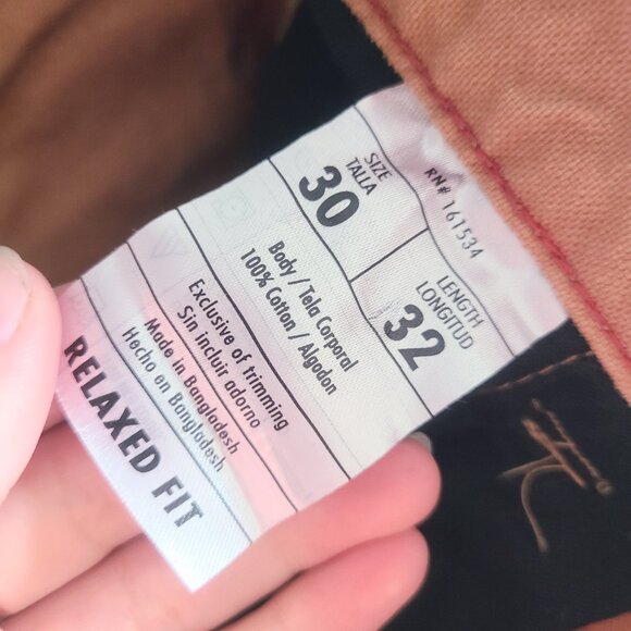 Eddie Bauer Workwear Brown Workwear Straight Leg Carpenter Pants Men's W30 x L32 - Picture 5 of 8